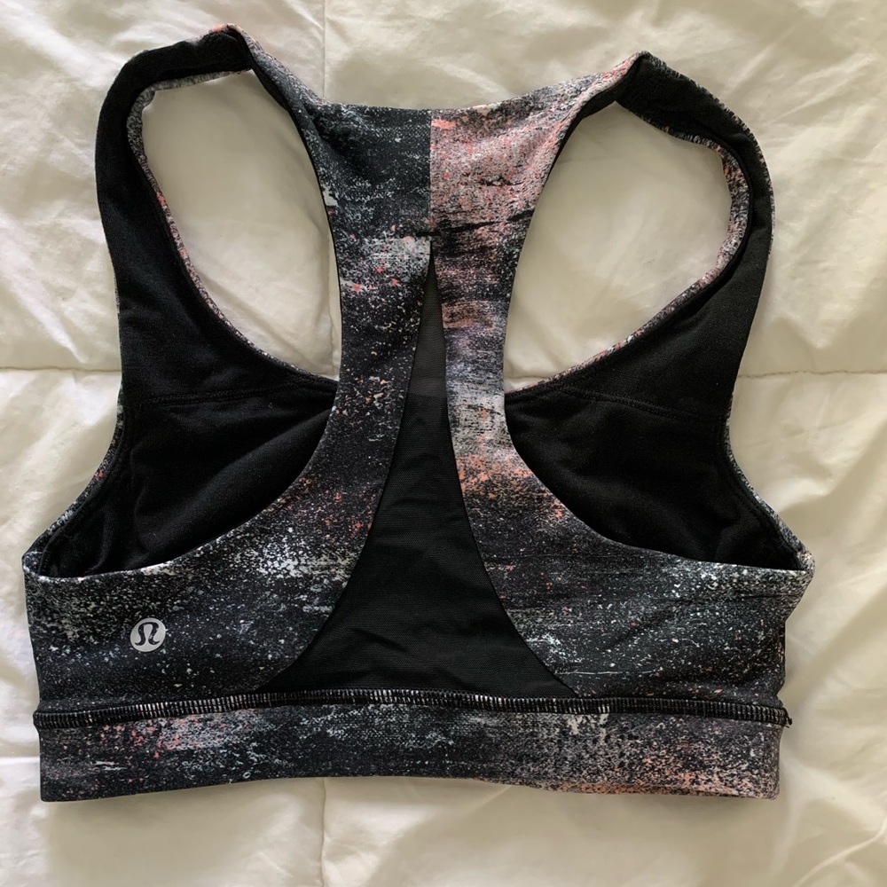 Lululemon splatter paint sports bra